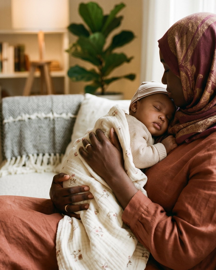 Saandati, maman avec son fils, la raison de son indépendance financière